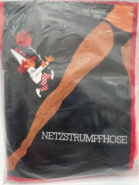 Netzstrumpfhose Neon Orange Netze Party Halloween Strumpfhose