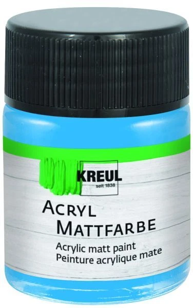 Kreul Acryl Mattfarbe hellblau 50 ml  Künstlerfarben
