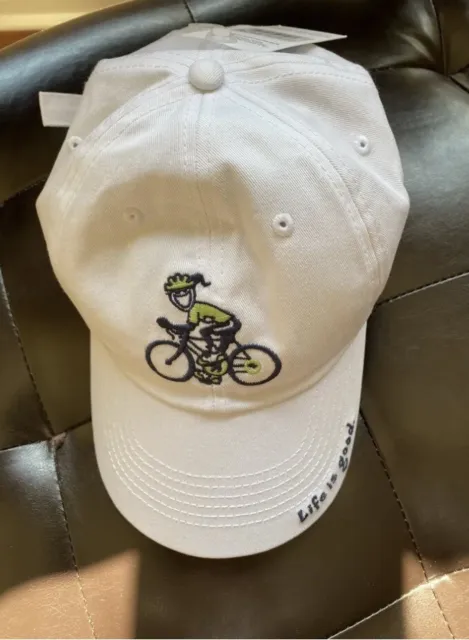 Life is Good Jackie Cycling Women’s Baseball Cap Cloud White Adult - NWT