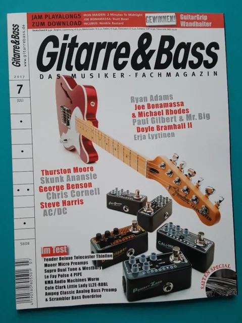 Gitarre&Bass No.7 Juli 2017 Das Musiker-Fachmagazin ungelesen 1A abs. TOP