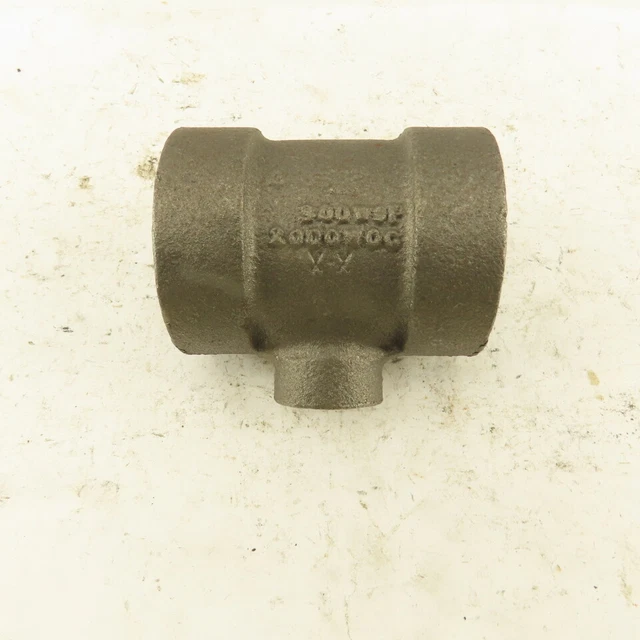 1"x1"x1/4" NPT 300 WSP 2000 WOG Malleable Iron Tee Black Pipe Fitting USA