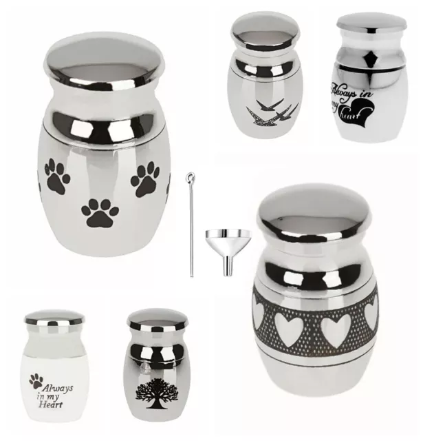 Mini Stainless Steel Urns For Ashes Cremation Memorial Keepsake Container Jar