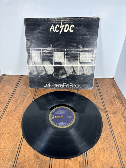 AC/DC-LET THERE BE Rock 1977 Australian Blue Label No Roo RARE HTF READ ...