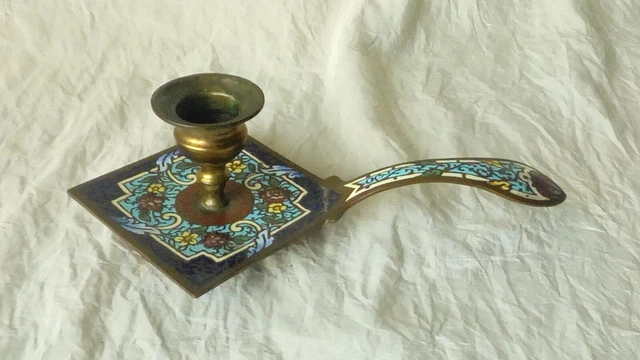 Joli Bougeoir Rat De Cave En Bronze - Style Rococo