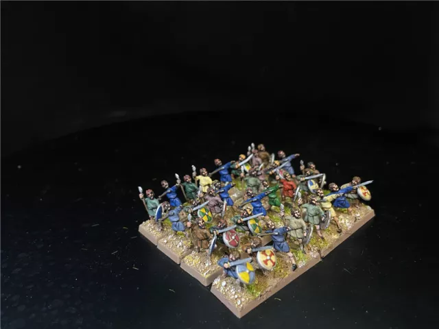 15mm Ancient DPS Painted Dark Age Saxon Warriors DBMM DBA ADLG MeG FOG GH4180 2