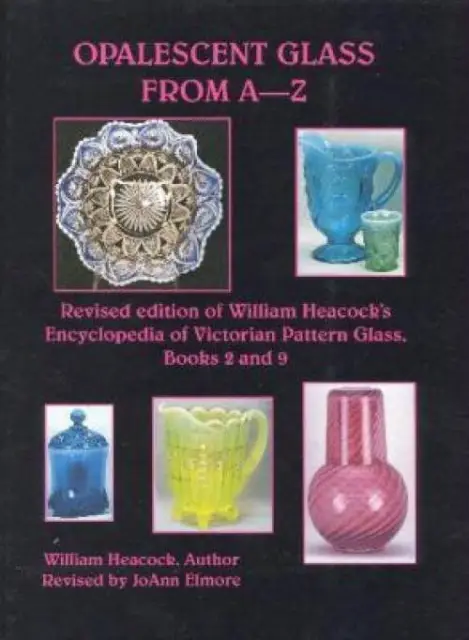 Vintage Opalescent Glass A-Z ID$ Book Fenton Cranberry