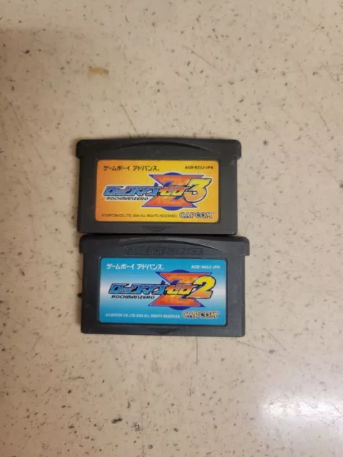 Mega Man (rock man) Zero 2 & 3 nintendo gba cart only Japanese import us seller
