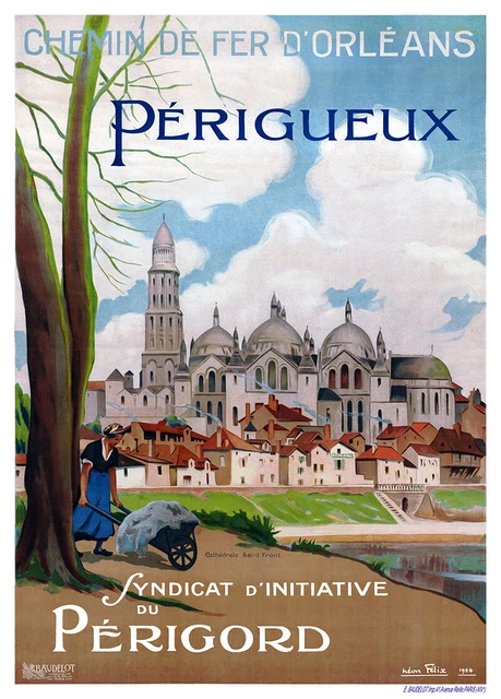 Affiche chemin de fer Orléans - Auvergne - Le Puy de Sancy