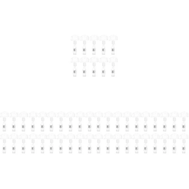 50 pcs Plastic Merchandise Sign Clip Plastic Merchandise Sign Holder