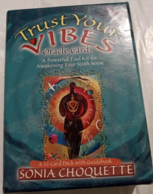 Trust Your Vibes Oracle Cards 52 Cards & Guidebook Sonia Choquette Tarot EUC