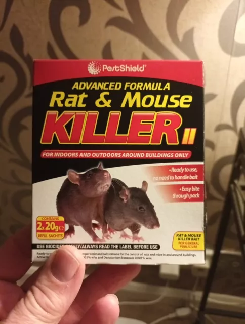 2 x 20g Rodent Poison Bait Killer - Strong Strength - Rat & Mouse Control Expert