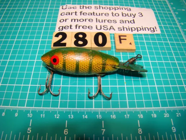 WOODEN BOMBER LURE, Bomberette Old Fishing Lure $17.89 - PicClick