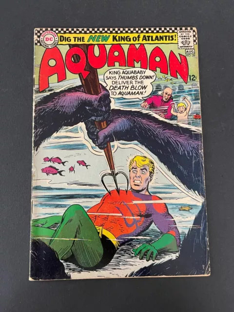 Aquaman #28 -  Hail Aquababy, New King of Atlantis! (DC, 1966) VG+