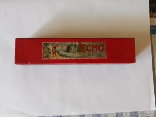 Ancienne Boite Vide Harmonica Echo M.hohner
