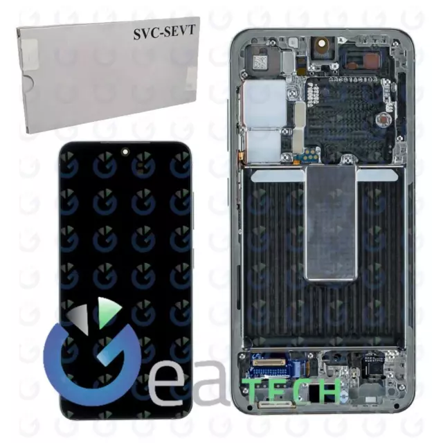 Display Lcd Samsung Galaxy S23 Sm-S911 Frame Originale Service Pack Green