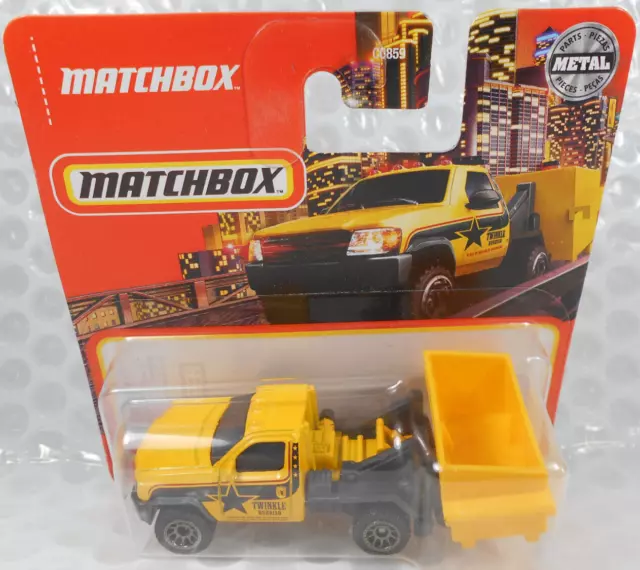 Matchbox MBX Garbage Scout (yellow) sealed on short card #24/2022