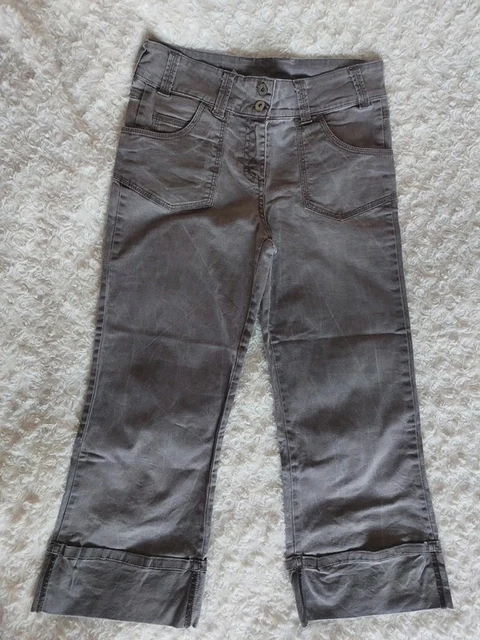 Pantalon Court (bermuda) Fille C&A - Taille 8-9 Ans, Blanc, Occasion Très Bon état