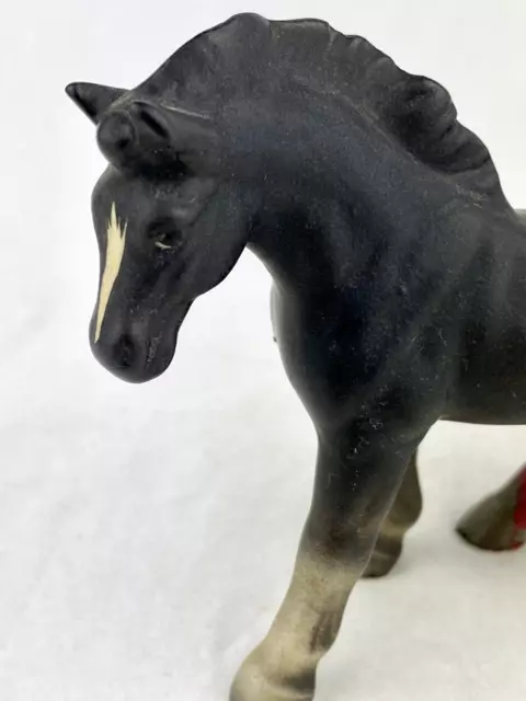 VTG Ceramic Porcelain Black Stallion Horse Figurine Made in Japan READ