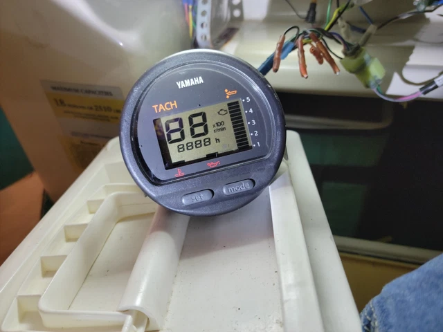 YAMAHA Multi-Function Digital Gauge Tachometer Tach 6Y5