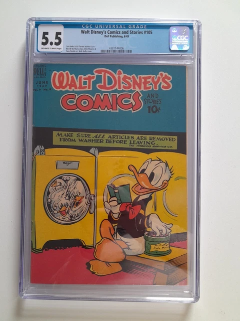 Dell Comics Walt Disney S Comics And Stories 105 Cgc 5 5 189 00