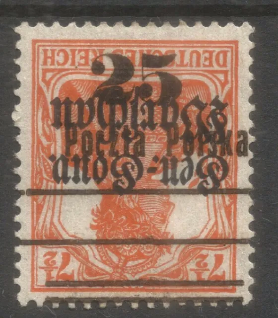Poland,"Poczta Polska" o/p on germania stamps,# 13, inverted o/p