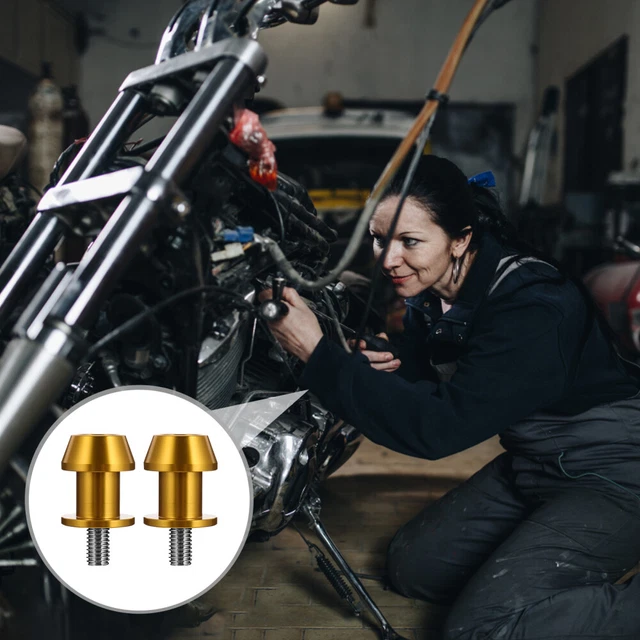 2 PZ Accessori Moto Supporto Alluminio Braccio Vite Slider Oscillazione Posteriore