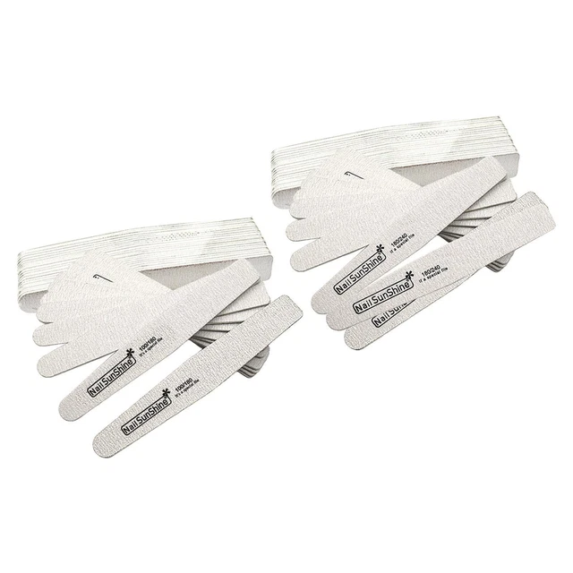 50x Lime per unghie in legno Strumento per manicure Fetta sottile Professionale