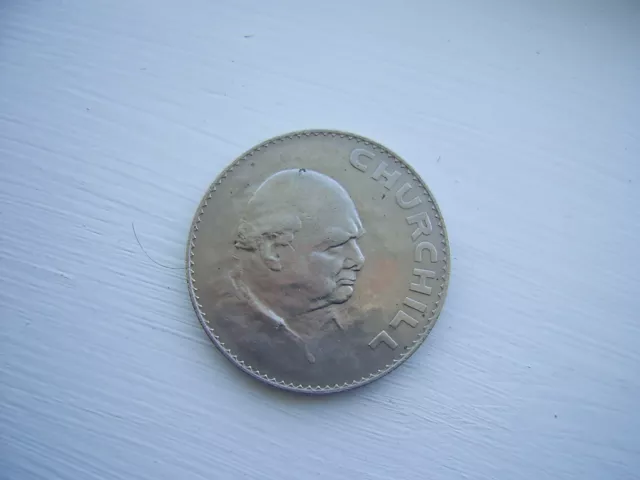 1965 Great Britain Crown - Winston Churchill - Queen Elizabeth II Coin