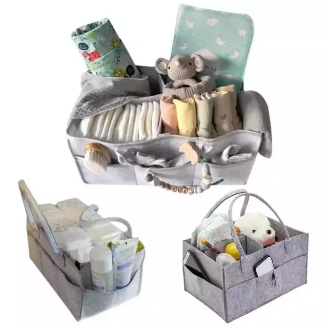 Baby Diaper Caddy Organizer Portable Holder Bag For Changing Table And Car