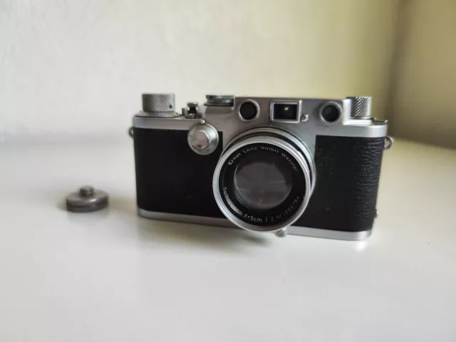 Appareil Photo Leica IIIf Objectif Ernst Leitz Summicron 1:2 F5cm