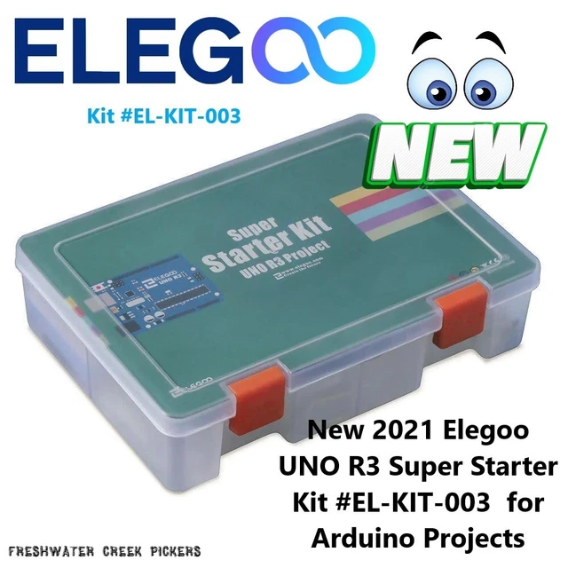 NEW 2021 ELEGOO UNO R3 Super Starter Kit #EL-KIT-003 for Arduino ...