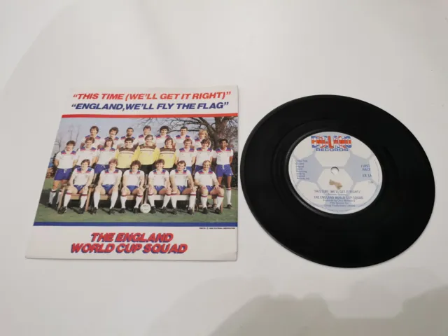the england world cup squad this time 7" vinyl record very good condition