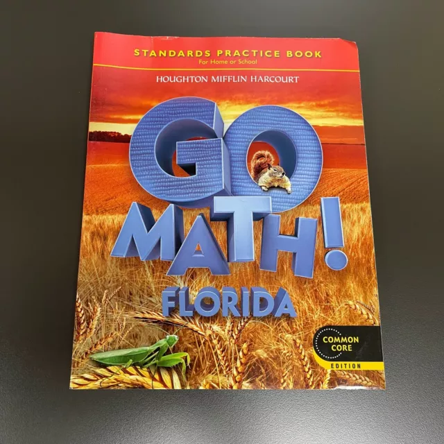 FLORIDA　Grade　GO　MATH!　AU　Standards　Home　or　Practice　Book　PicClick　School　$21.70