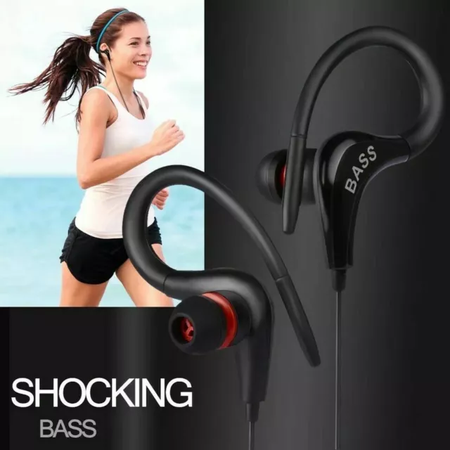 Bass Kopfhörer Ohr Haken Sport Kopfhörer Ohrhörer Headset Headphone Earphone