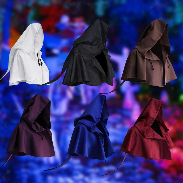 Mantello di Halloween   Abito Cappuccio Strega Mantello Costume medievale Mago