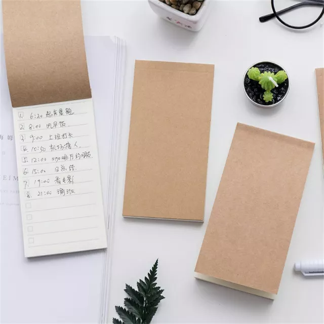 Stationery Minimalist To Do List Planner Notebook Memo Pad Kraft Paper Notepad