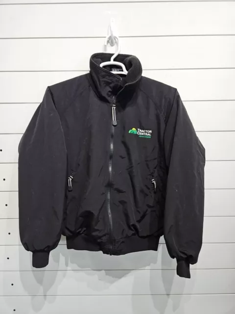 Vtg John Deere Puffy Puffer Trucker TRACTOR Central Farm Work Jacket Coat Mens S