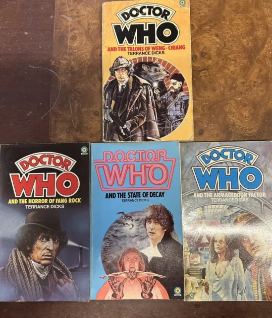Doctor Who Books-Terrance Dicks Four Books Vintage