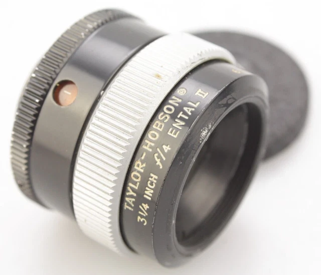 Lente de ampliación Taylor-Hobson 3 1/4" f/4 ENTAL II (para 6x7 6x9) y tapa negra Lente de ampliación Taylor-Hobson 3 1/4" f/4 ENTAL II (para 6x7 6x9) y tapa negra