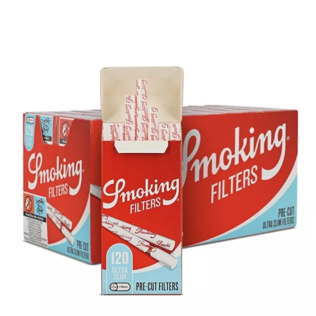 Smoking Filtri Ultra Slim 5.7 mm pre-cut Box Da 20 Astucci Da 120 Filtrini 2