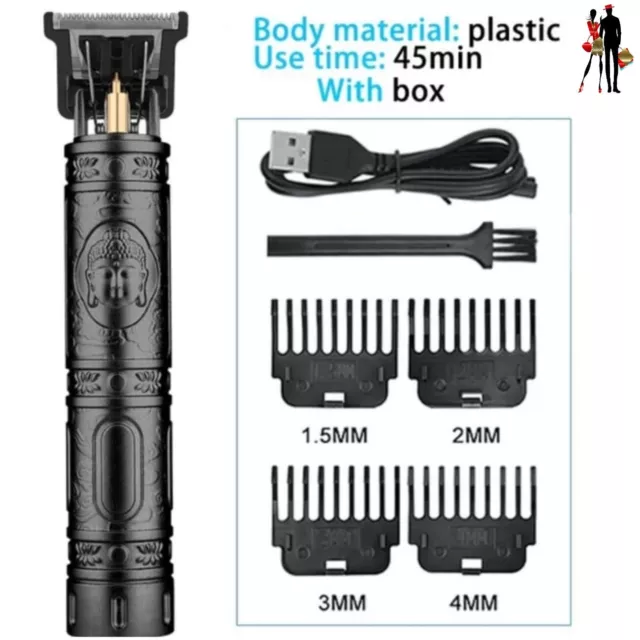 Rasoio Taglia Capelli Professionale Regola Barba Collo Baffi Elettrico Usb Uomo