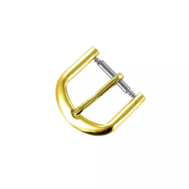 Boucle à Ardillon 12mm de remplacement en Métal Alloy Doré pour Bracelet de Mont