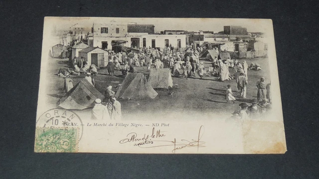 Algerie Oran Carte Postale Ancienne La nouvelle jetée et le port vue