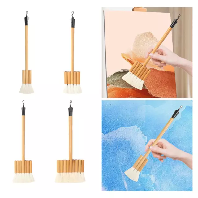 Brosse à merlu en poils de chèvre, fournitures d'art pratiques pour artistes