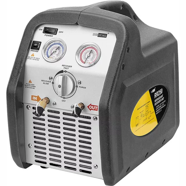 110-120V AC 60Hz 3/4HP Single Cylinder Portable Refrigerant Recovery Machine