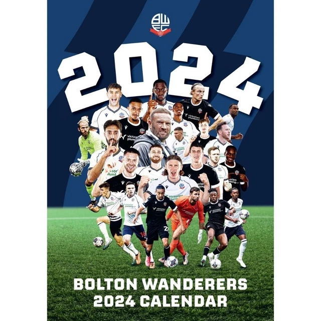 CALENDARIO 2024 BOLTON Wanderers FC mese da vedere A3 da appendere a