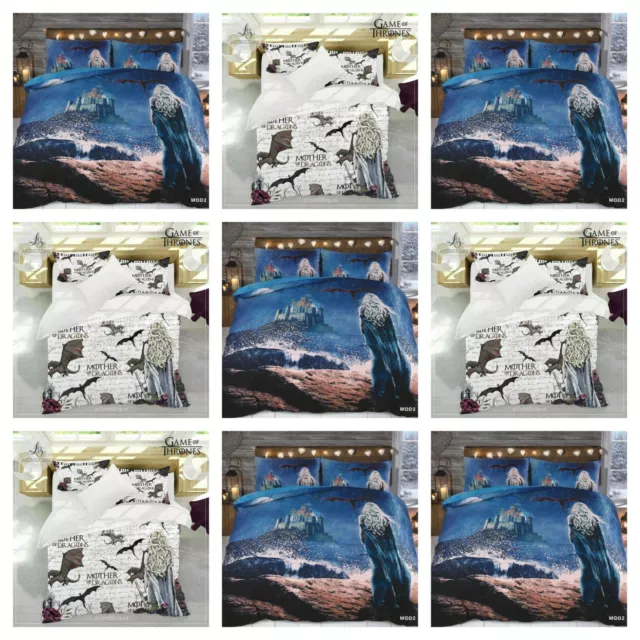 Game of Thrones Theme Design Mother of Dragon 3D Duvet Cover set with Pillowcase