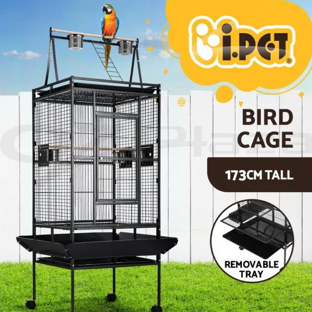 i.Pet Bird Cage Pet Cages Aviary 173CM Large Travel Stand Budgie Parrot Toys