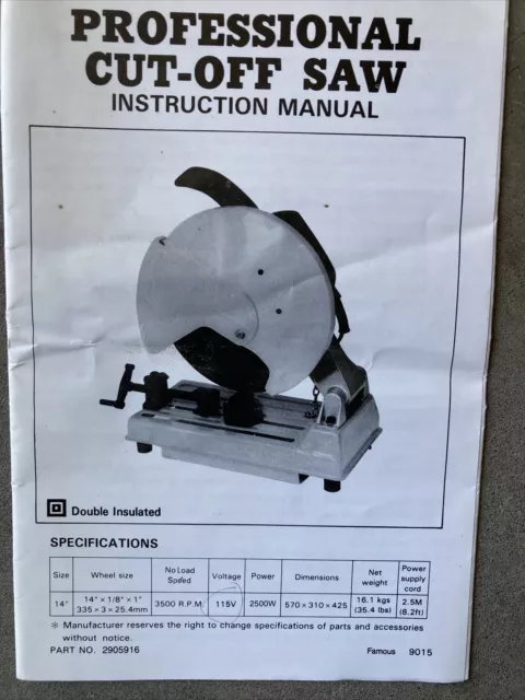 Professional Cut Off Saw Jepson