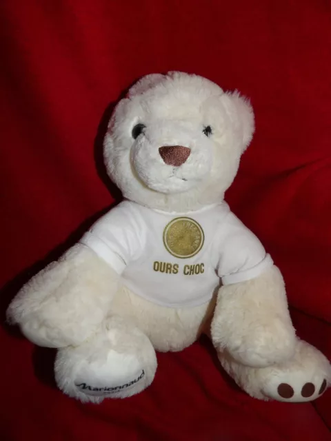 Peluche Doudou Ours Blanc Marionnaud Paris Choc Ines De La Fressange 30 cm Neuf